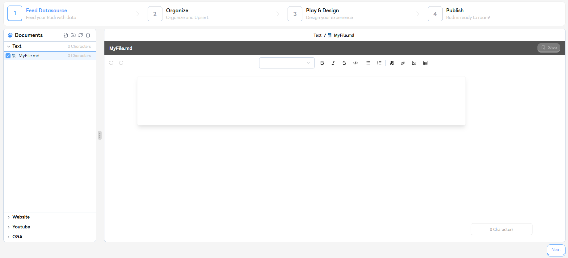 Show preview file by click new file