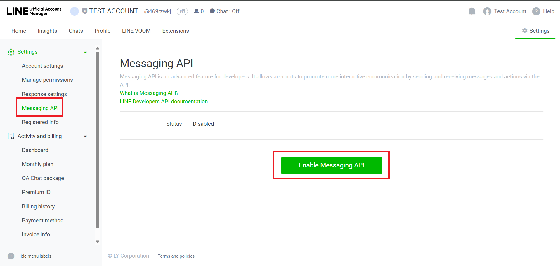 Messaging API