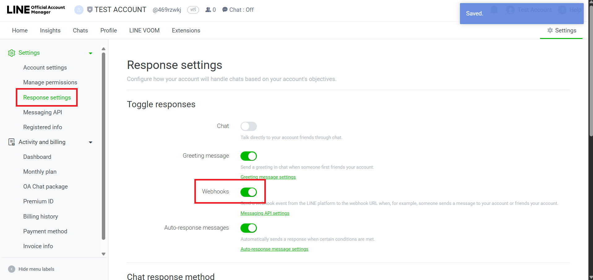 Open Webhook