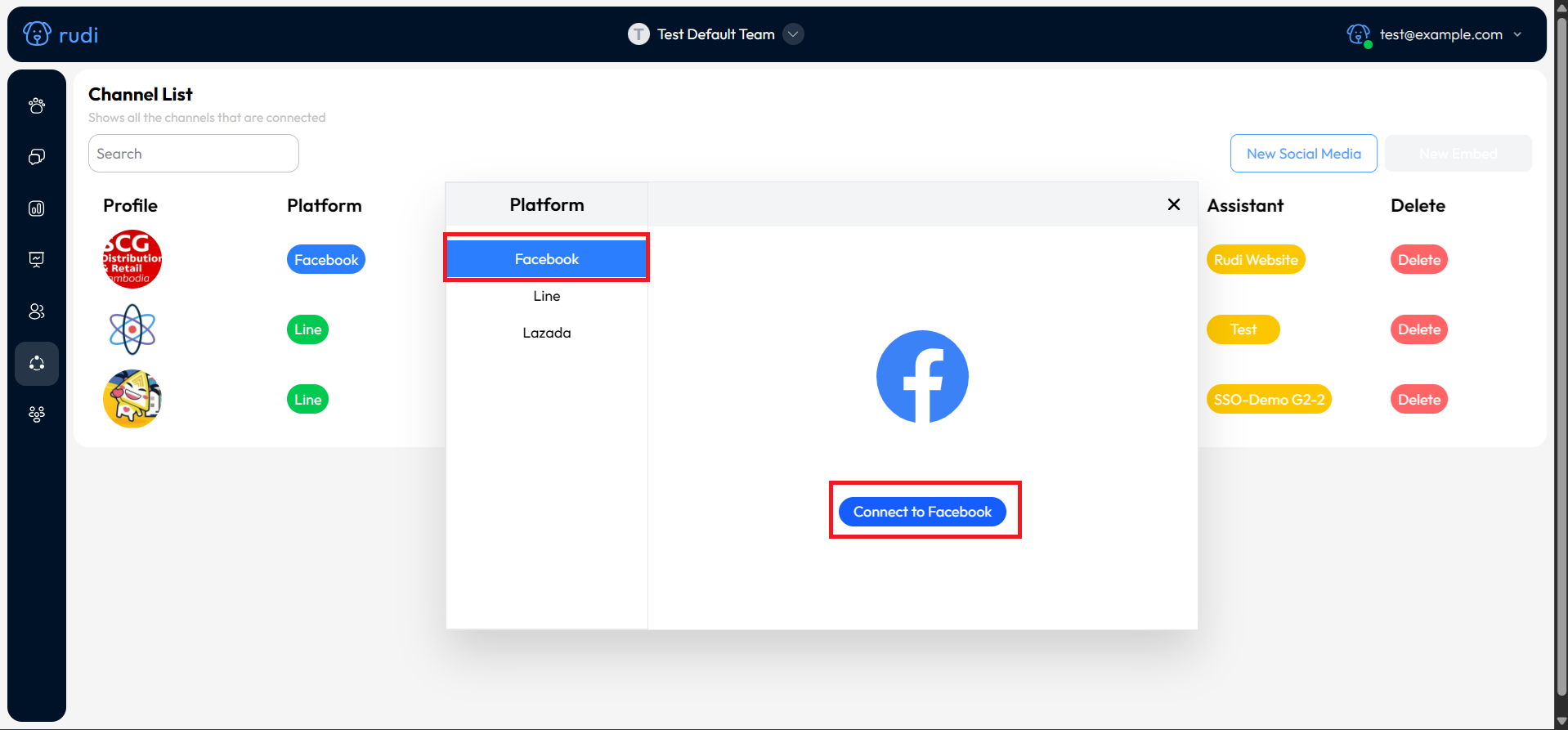 Select Facebook Platform