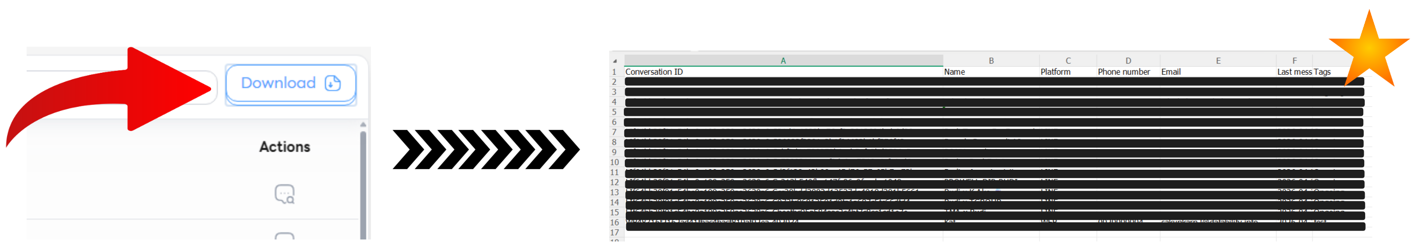 Download CRM as Excel