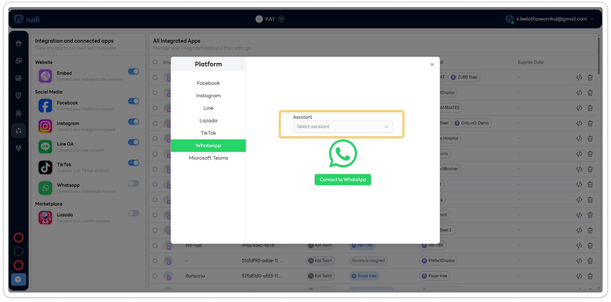Connect to WhatsApp